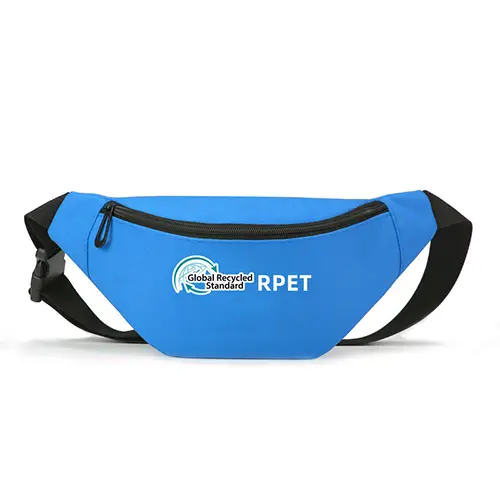 Sustainable RPET Waist Bag with Adjustable Strap and Eco-Friendly Design